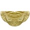 Northlight 48-Inch Golden Scalloped Velvet Christmas Tree Skirt With a Metallic Trim